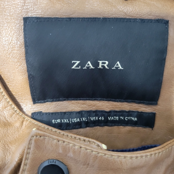 Zara Men's Faux Leather Jacket - Picture 3 of 8